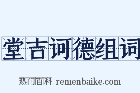 堂吉诃德组词是什么意思的图片